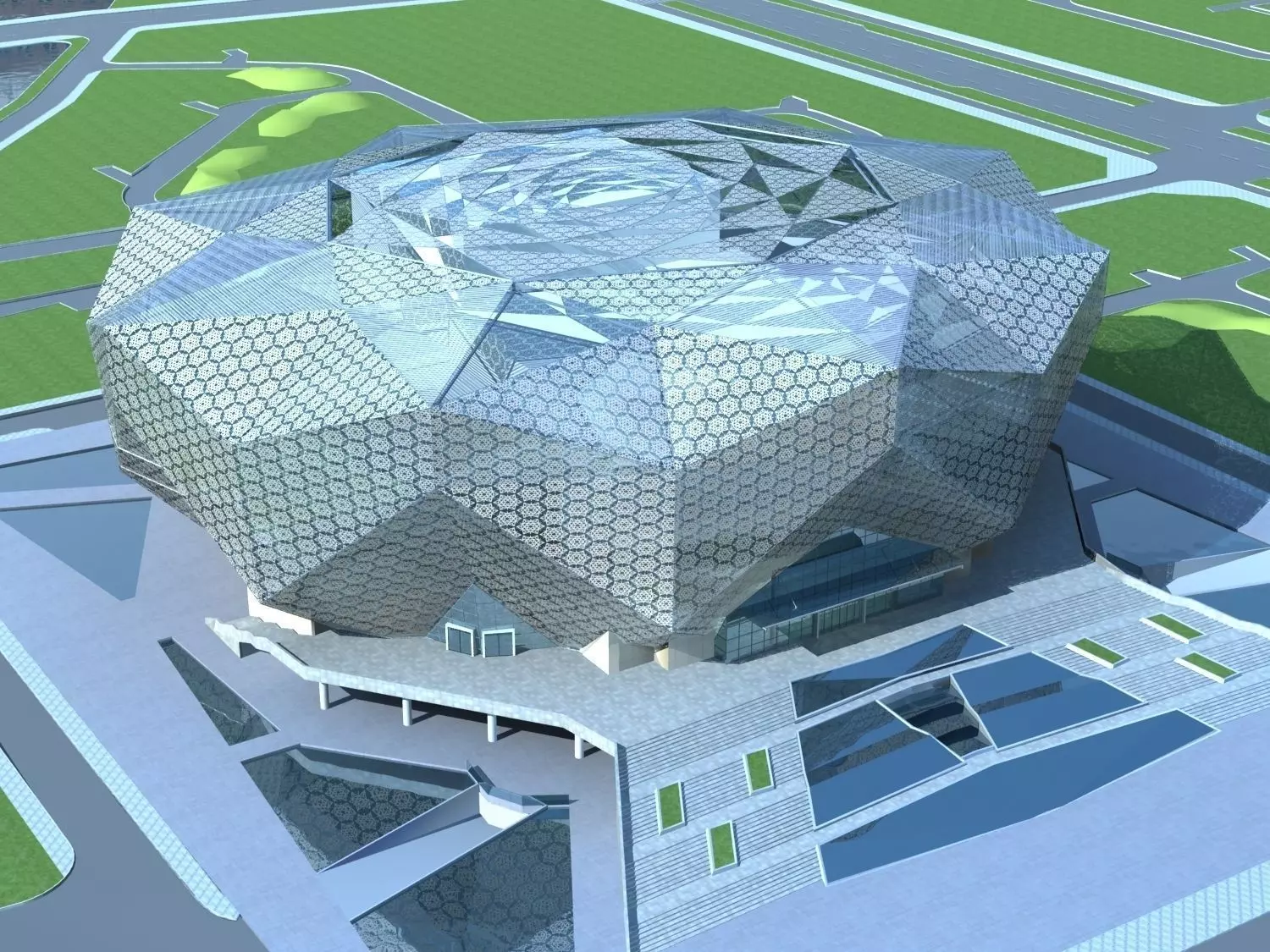 Museum Building 3D model