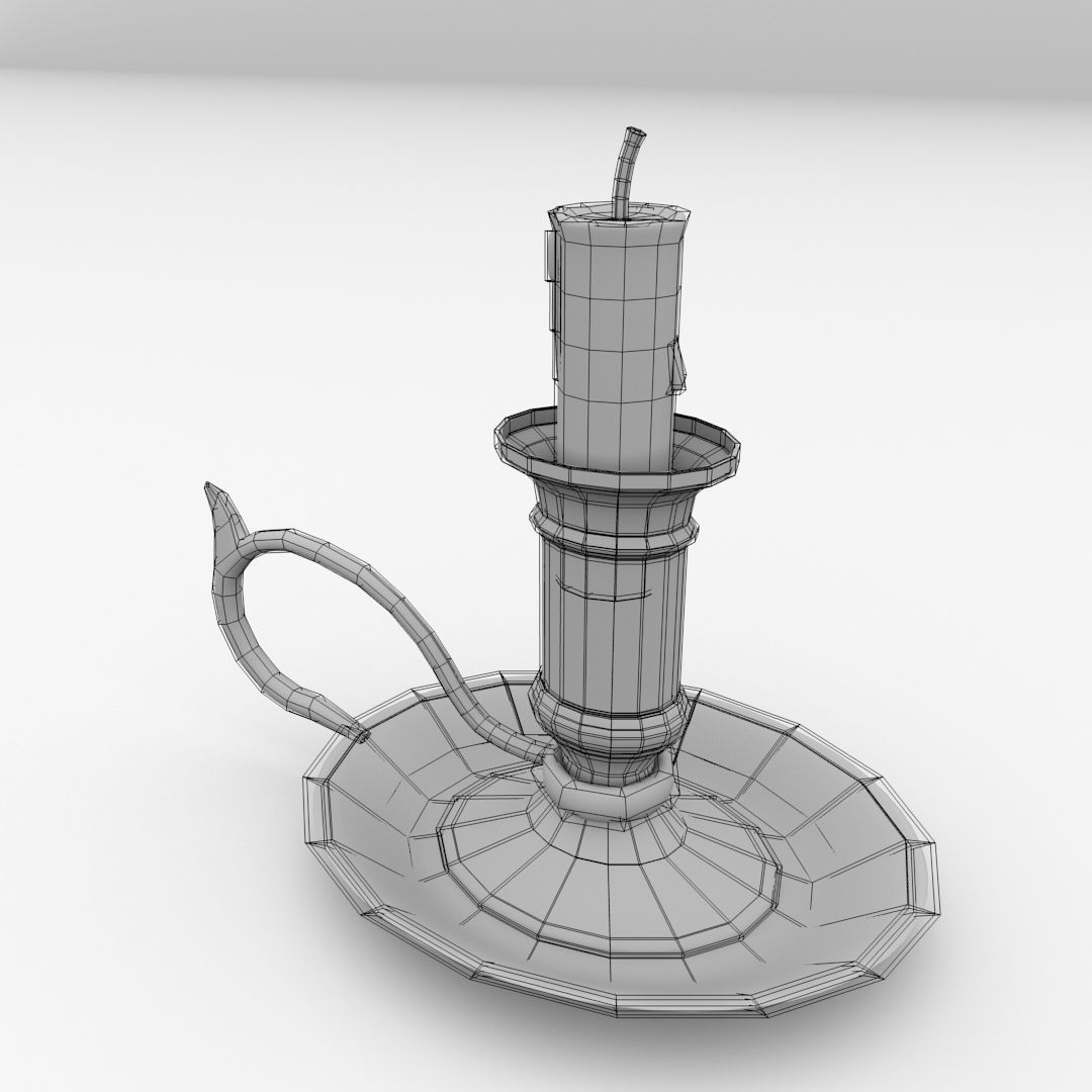 Candlestick V2 3D model_4