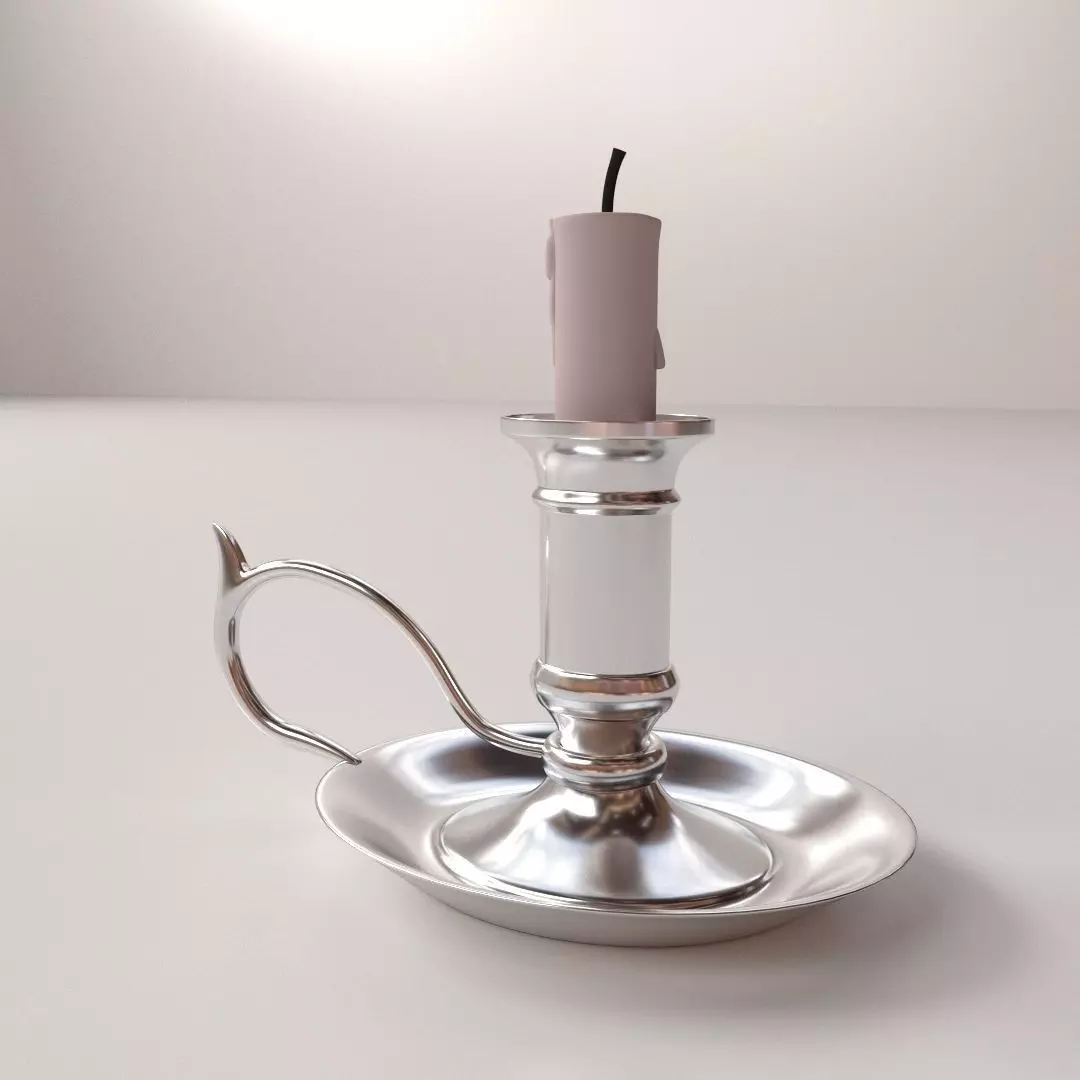 Candlestick V2 3D model_0