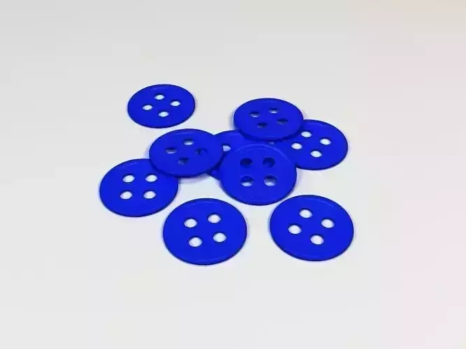 Buttons round table Free 3D model