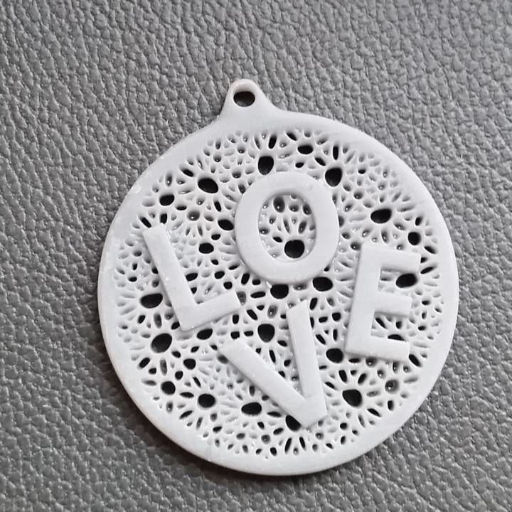 Necklace Love 3D print model_1
