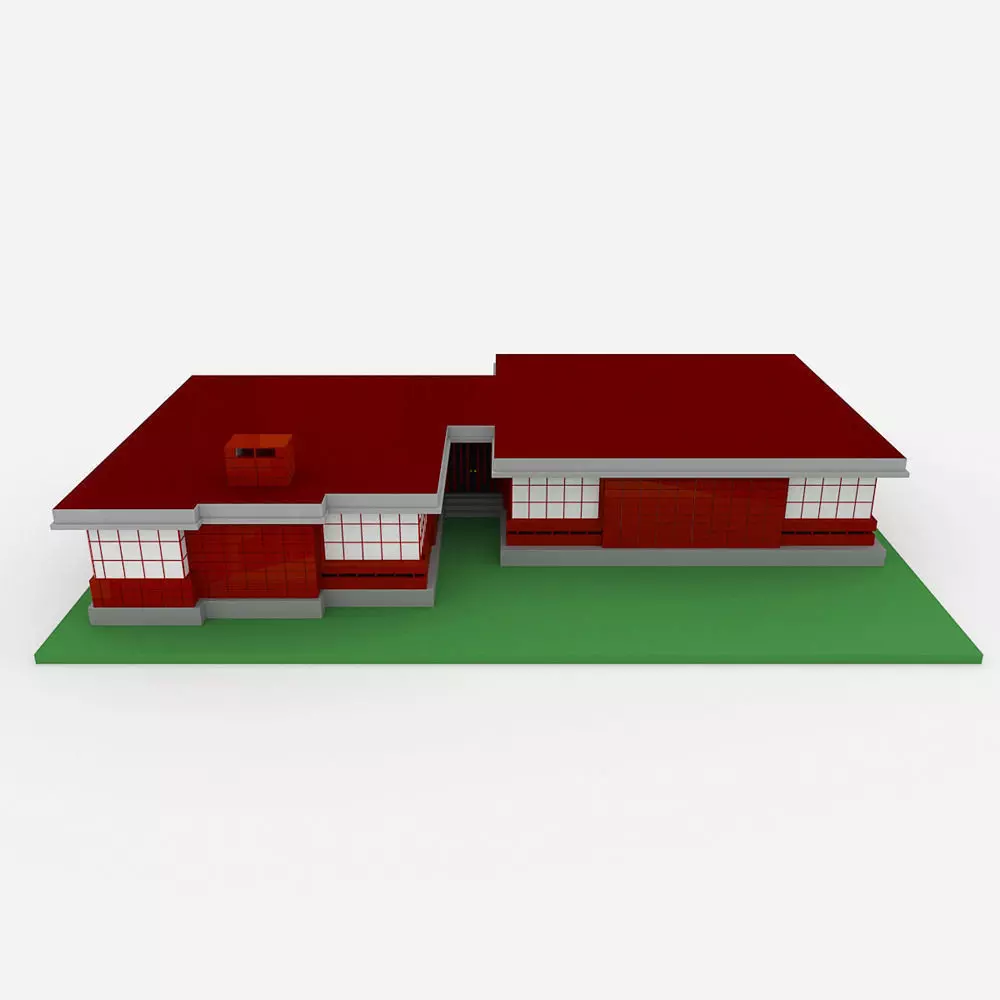 Usonian House 3D model