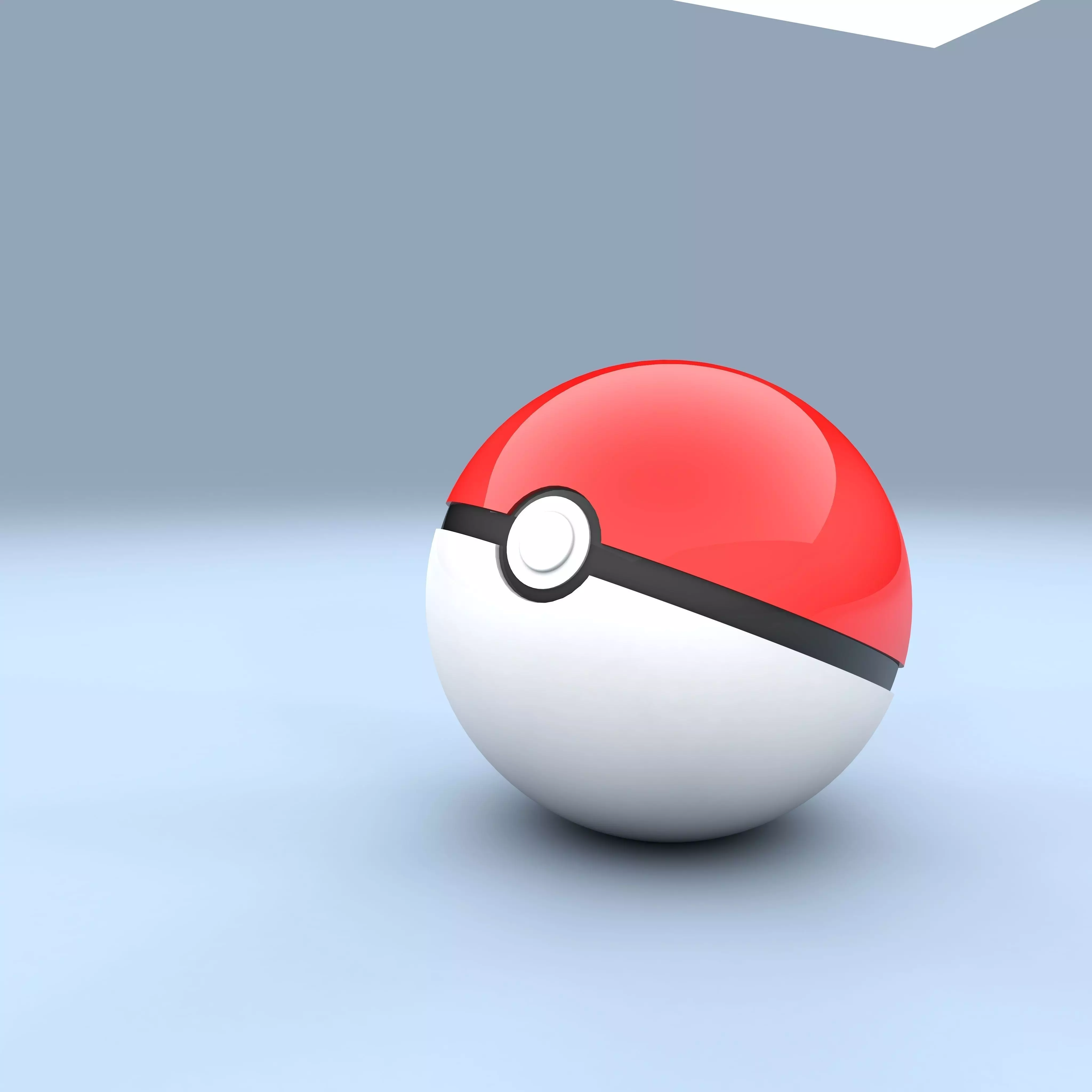 Red PocketBall UHD High-Shape 3D model_0