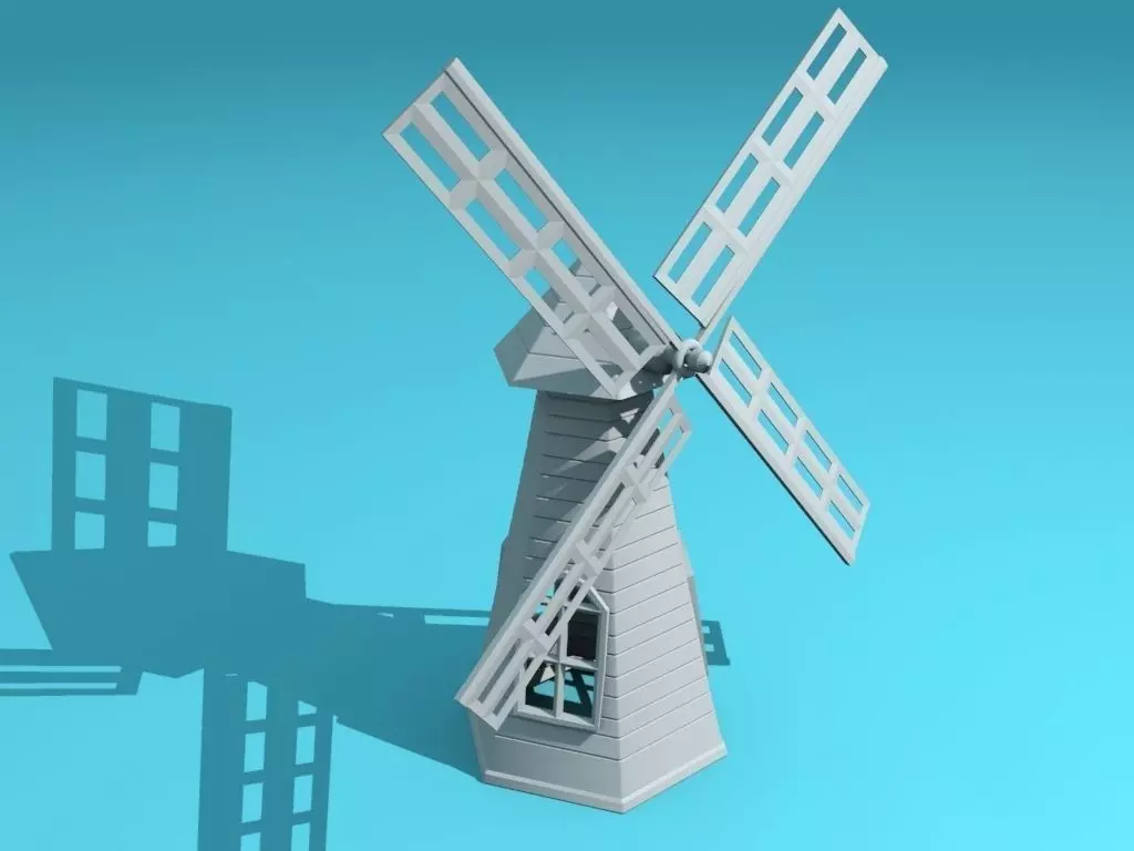 windmill 3D print model