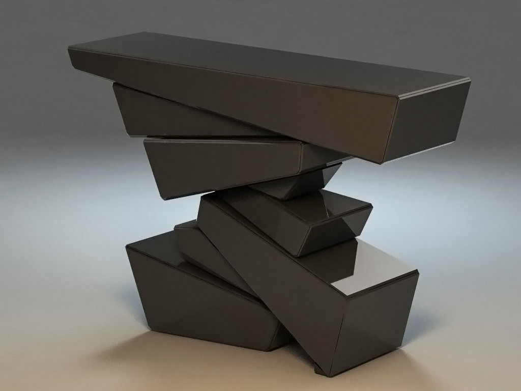 Uttermost Tauri Modern Console Table 3D model_3