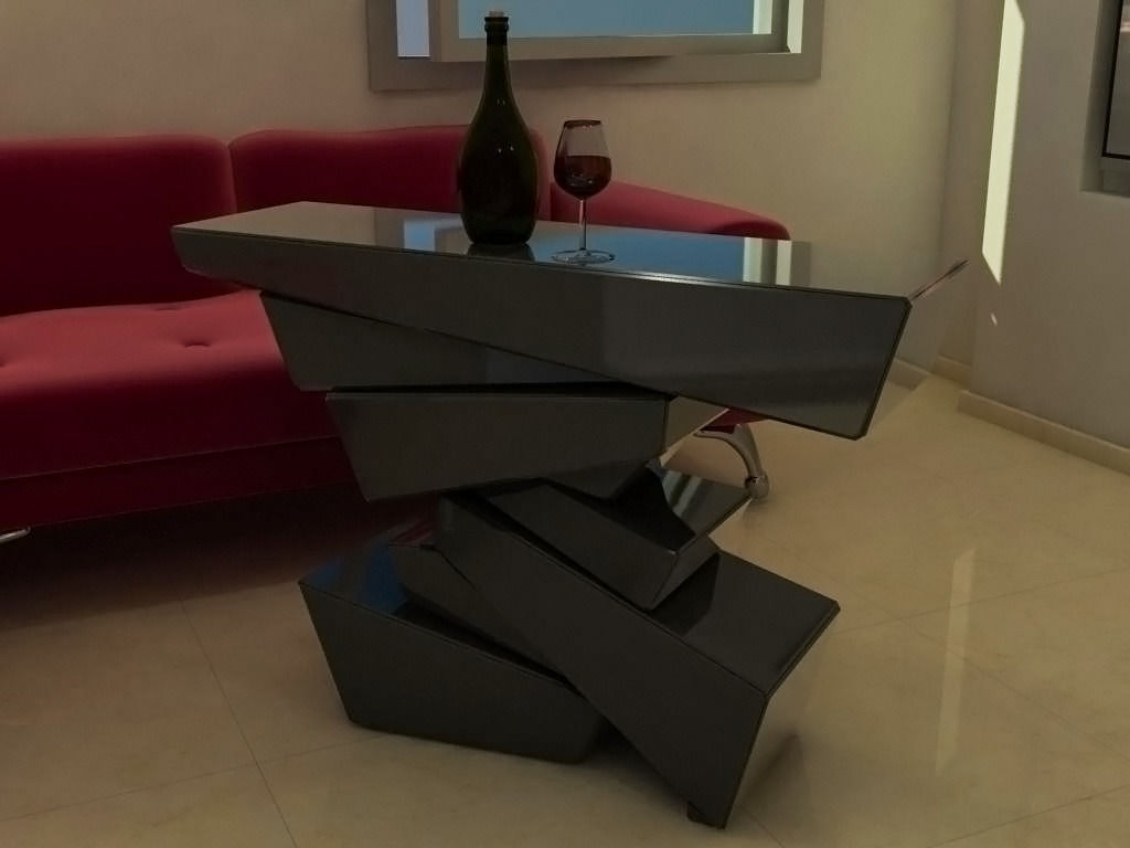 Uttermost Tauri Modern Console Table 3D model_2