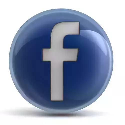Facebook Icon 3D model