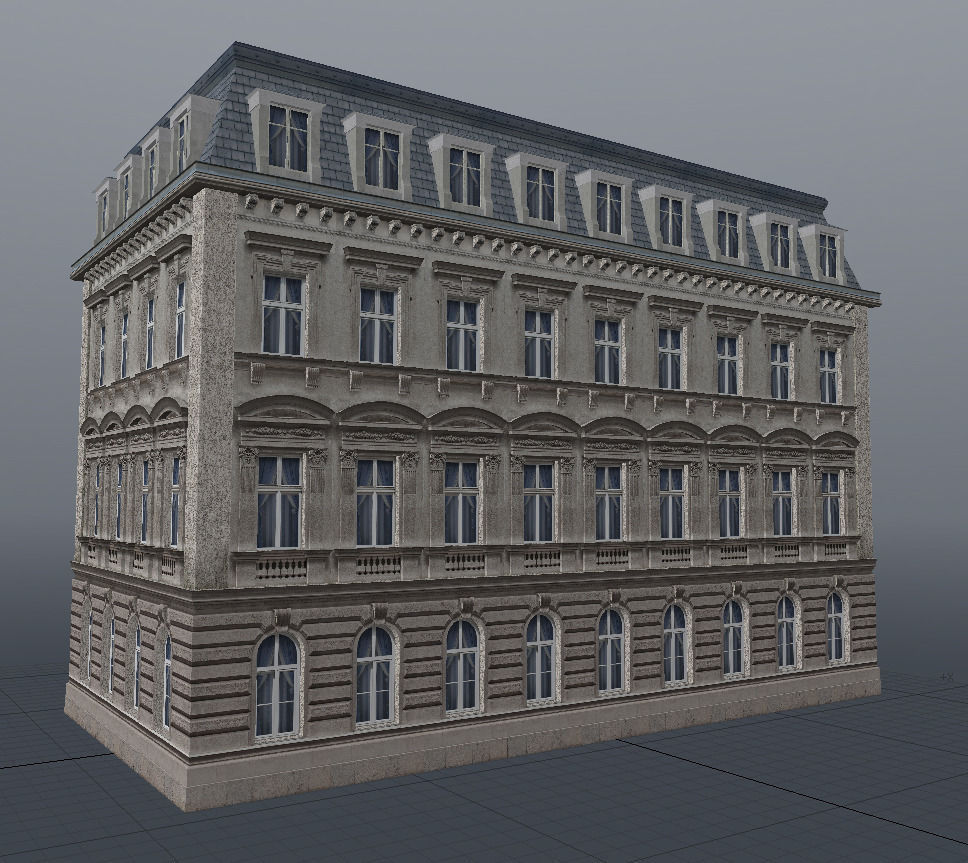 European building 01 3D model_3
