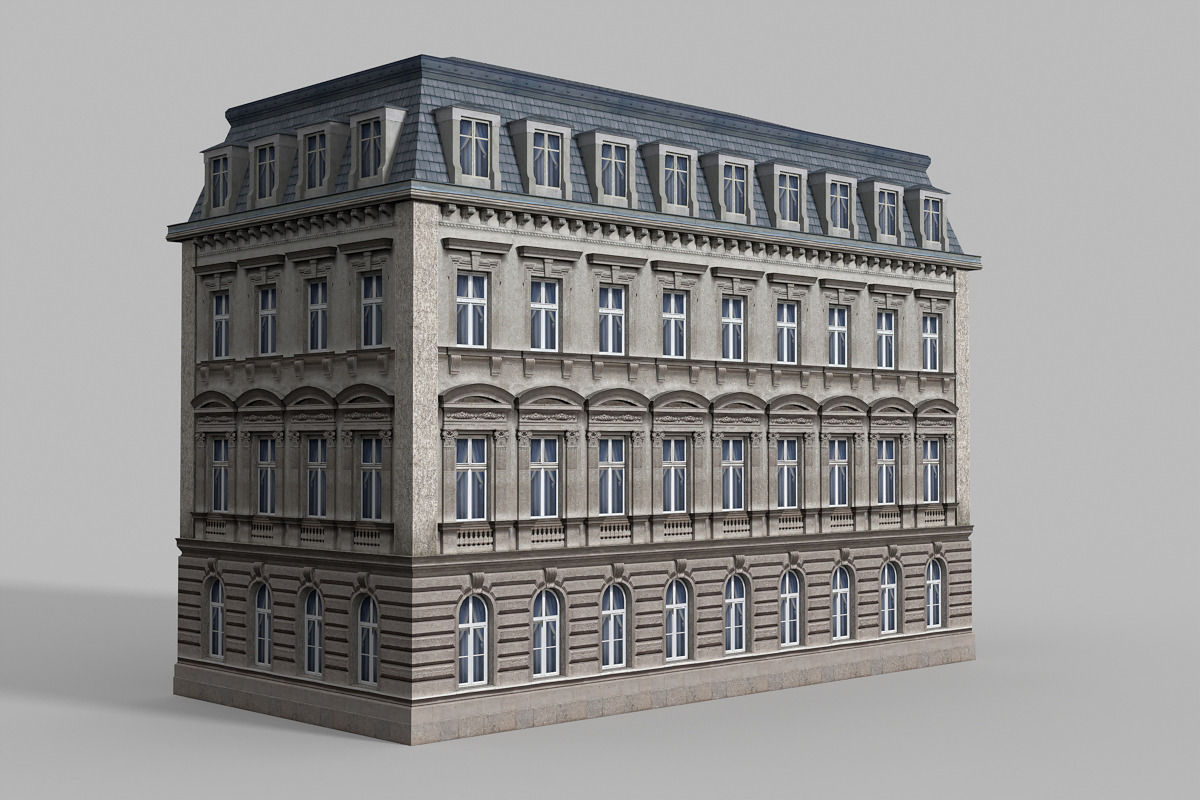 European building 01 3D model_1