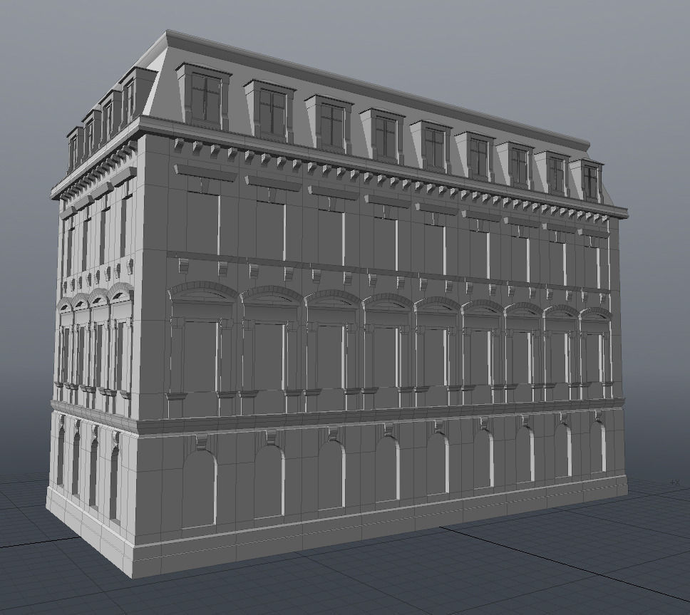 European building 01 3D model_4