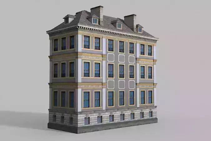 European Building 02 3D model