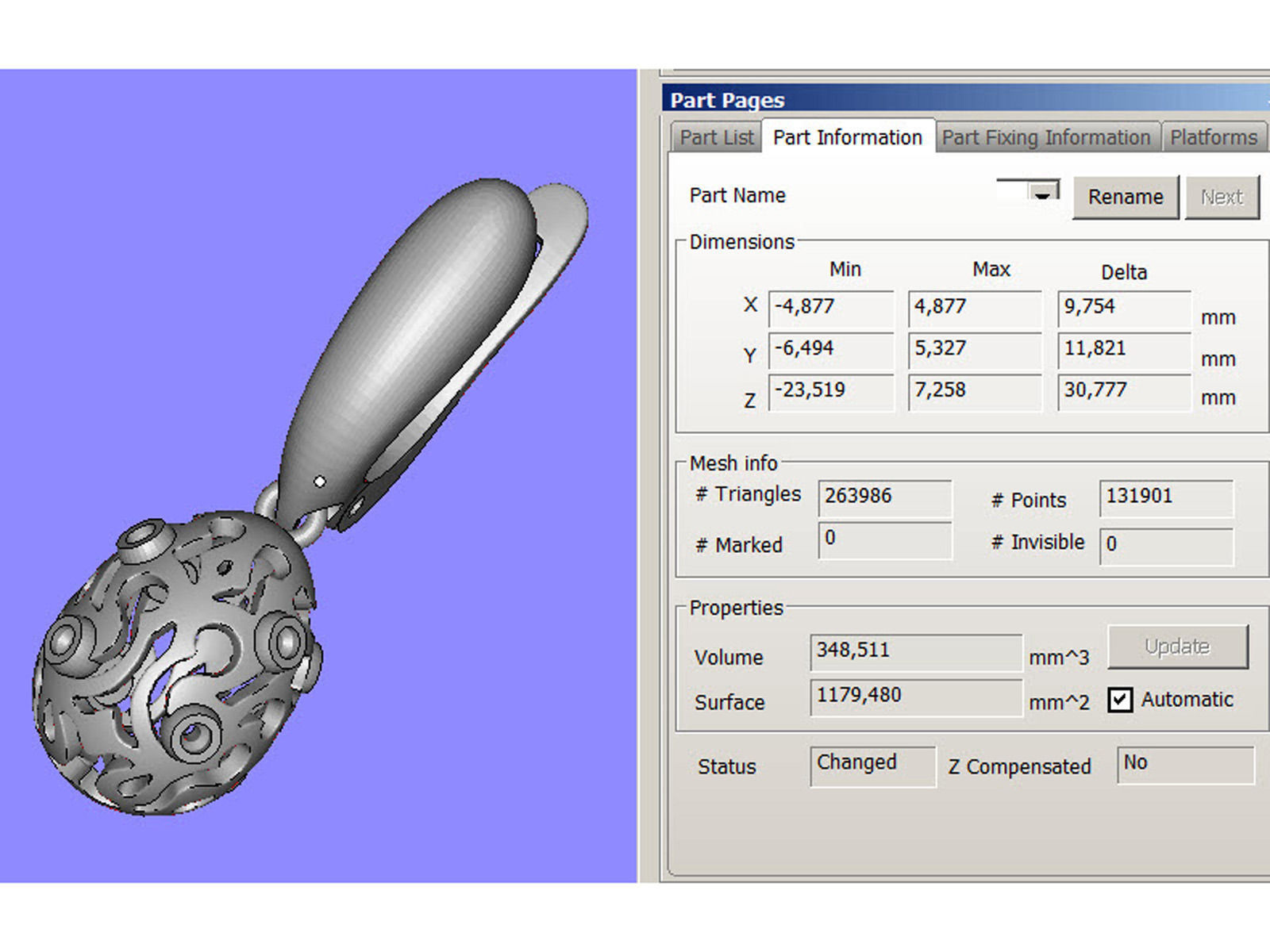 Easter eggs collection earrings set 5 with gems 0140 3D print model_8