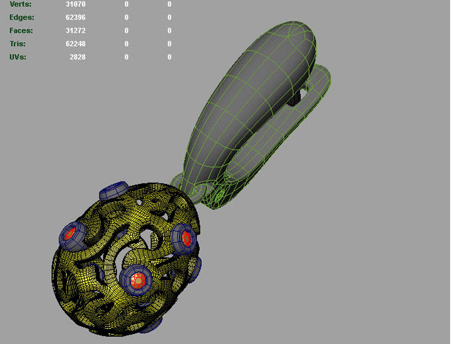 Easter eggs collection earrings set 5 with gems 0140 3D print model_6