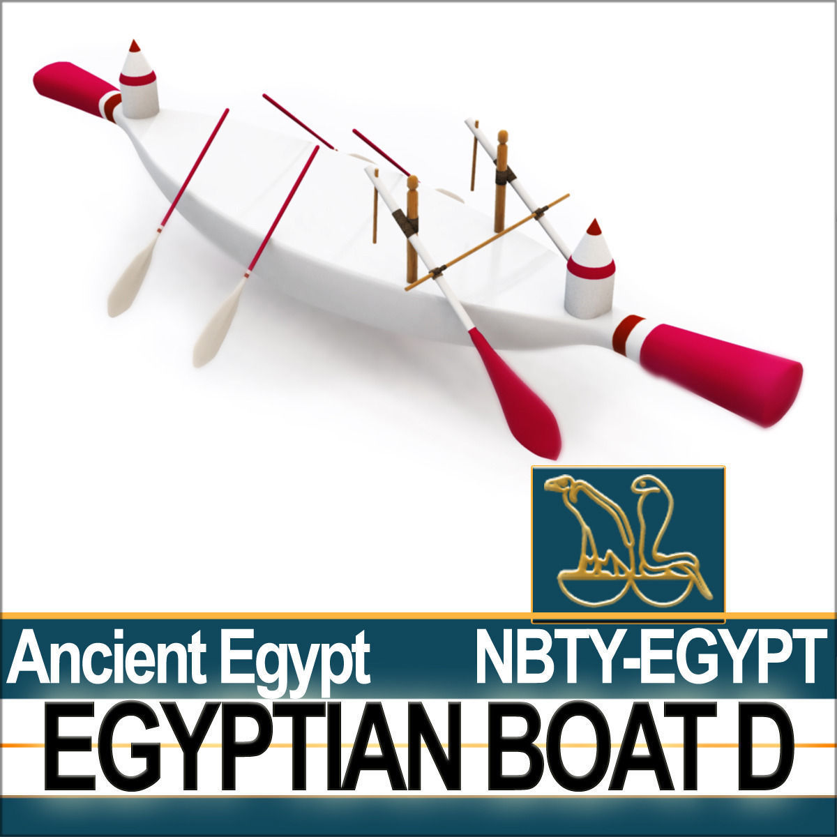 Ancient Egypt Boat D 3D model_2