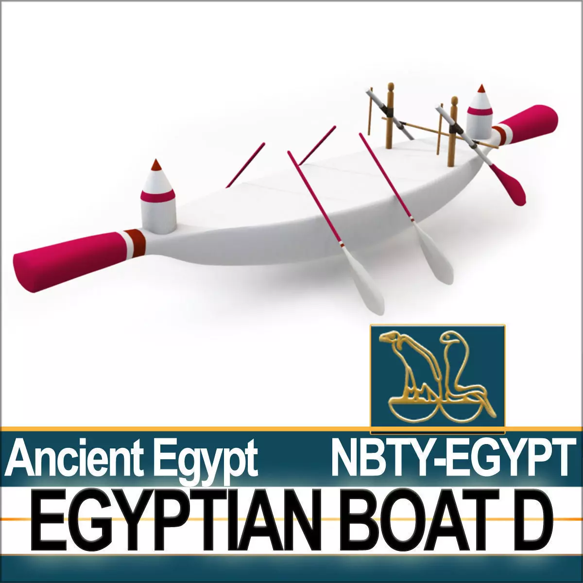 Ancient Egypt Boat D 3D model_0