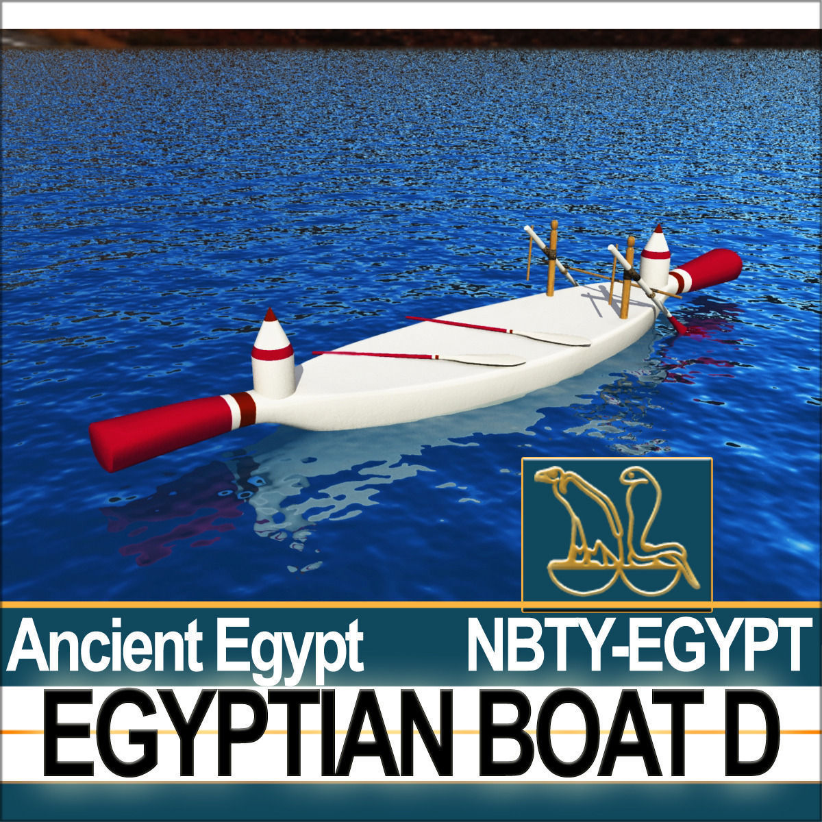 Ancient Egypt Boat D 3D model_1