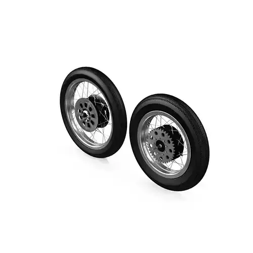 Motorcycle Wheels 3D model