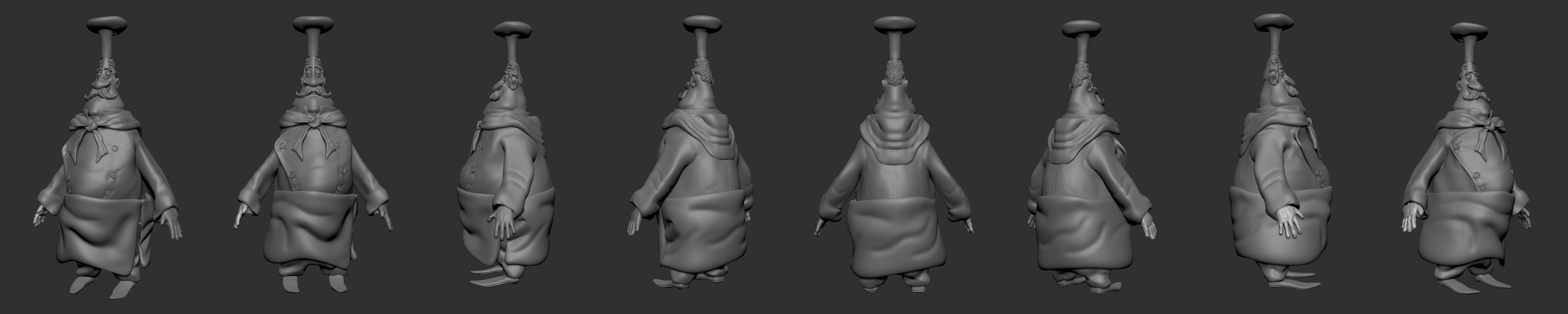 The Chef group of snakes Free 3D model