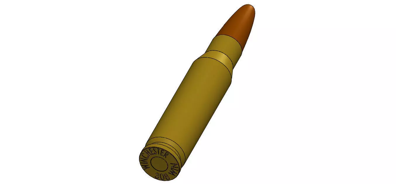 WINCHESTER 308-WIN Free 3D print model