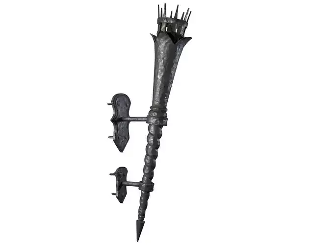 Medieval Torch 3D model Medieval Torch 3D model