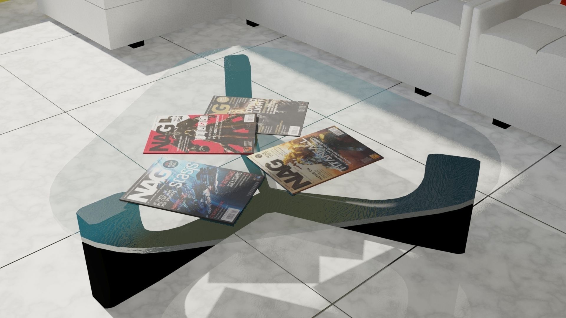 Contemporary living area free Free 3D model_3