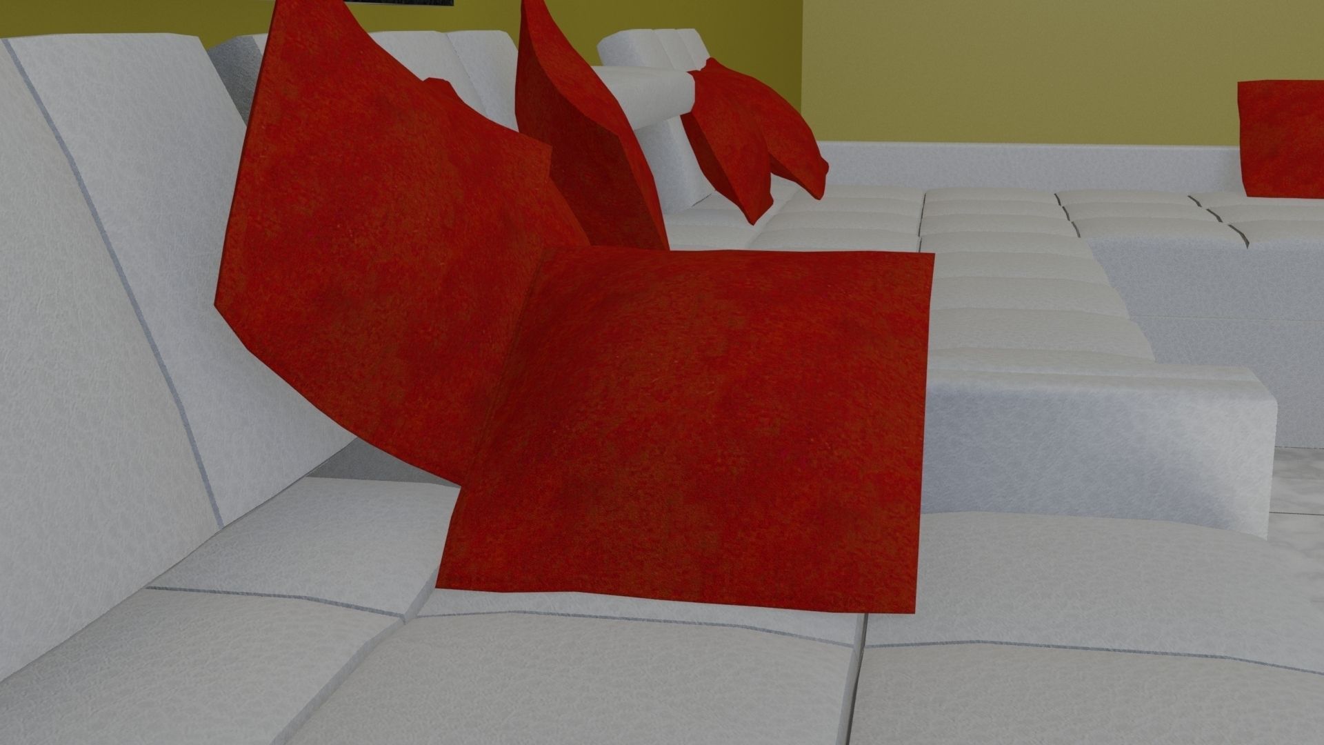 Contemporary living area free Free 3D model_4