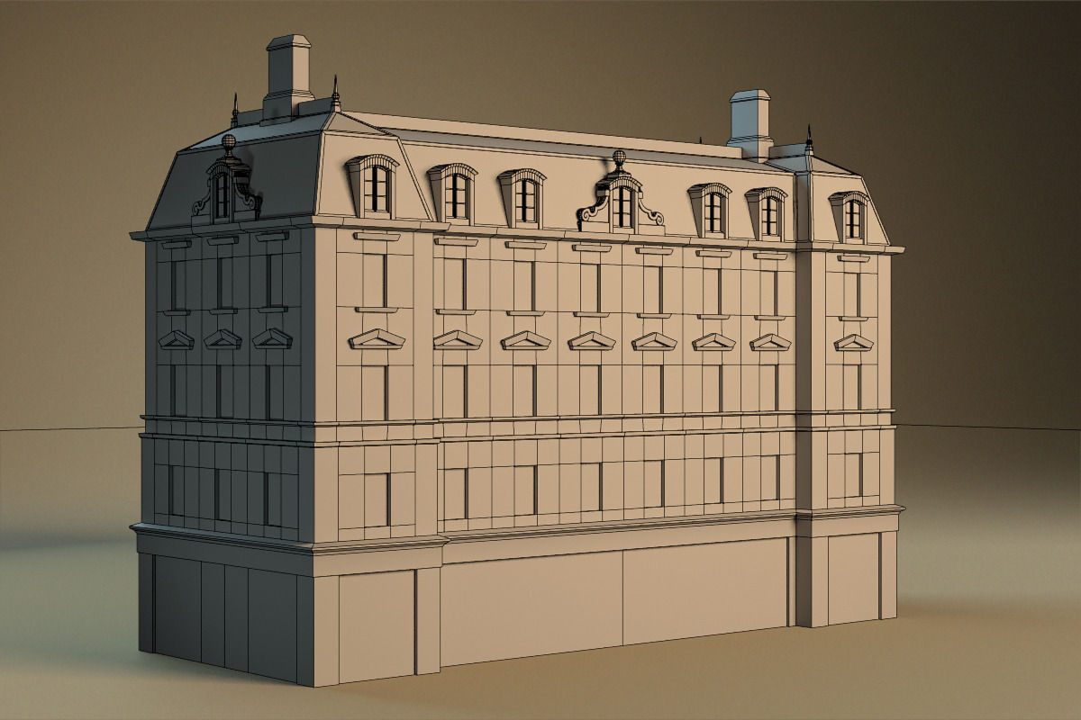 European building 03 Low-poly 3D model_25