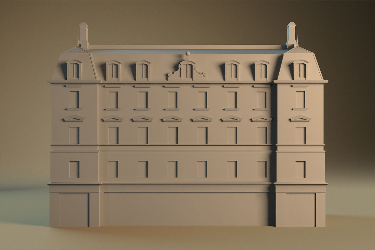 European building 03 Low-poly 3D model_17