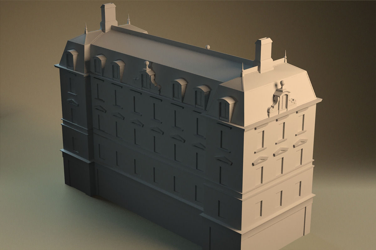 European building 03 Low-poly 3D model_19
