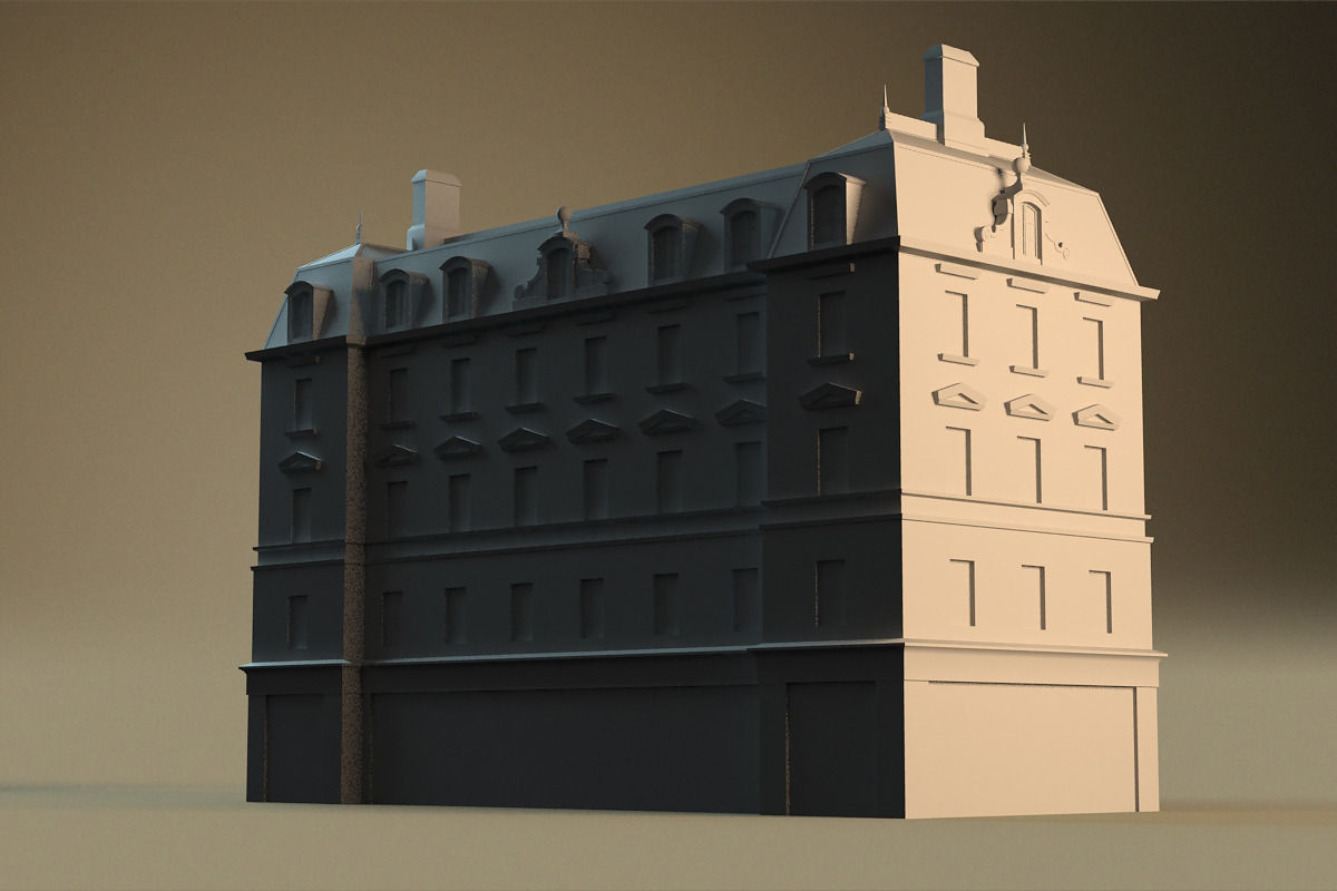 European building 03 Low-poly 3D model_20