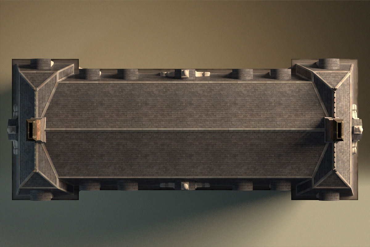 European building 03 Low-poly 3D model_12