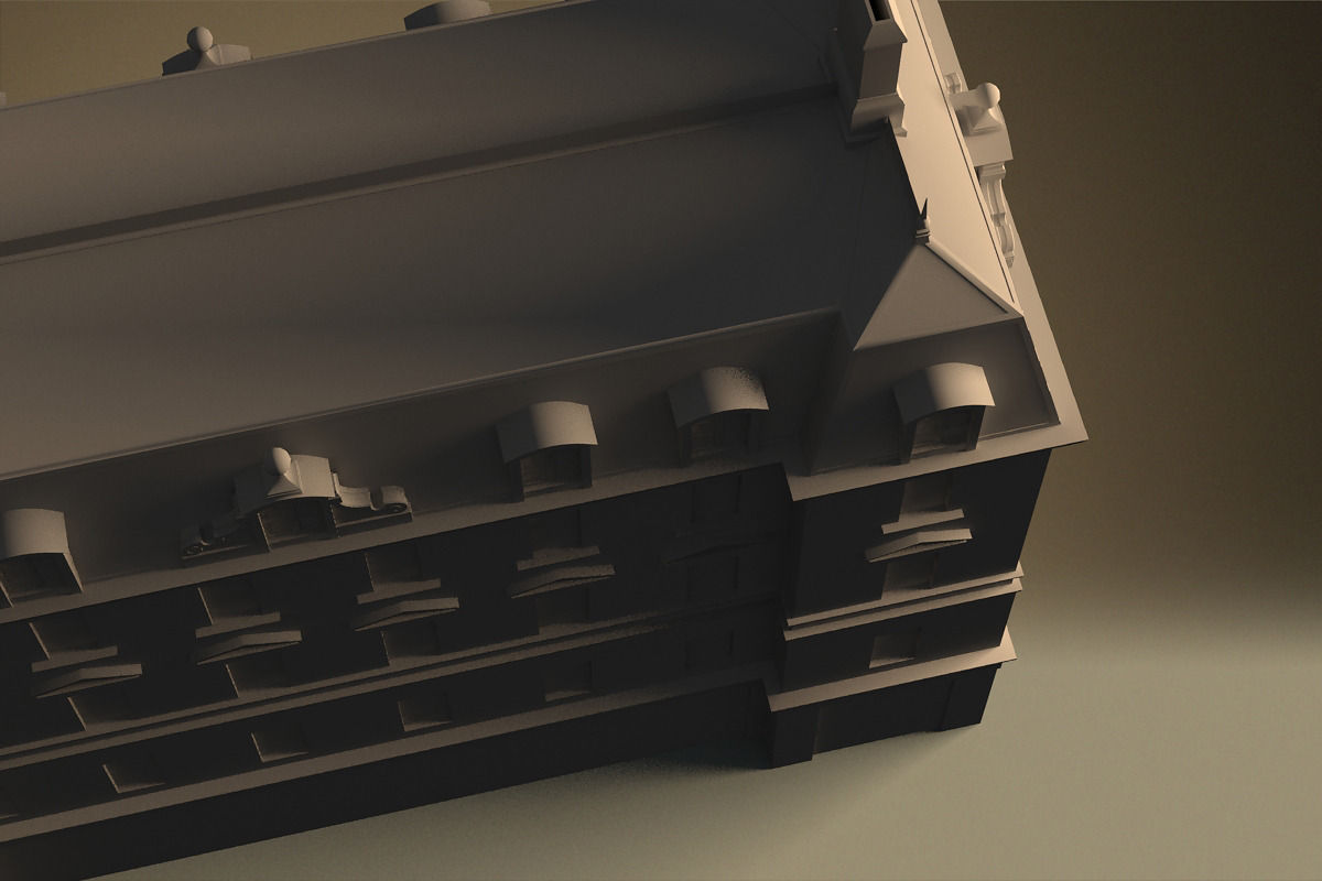 European building 03 Low-poly 3D model_23