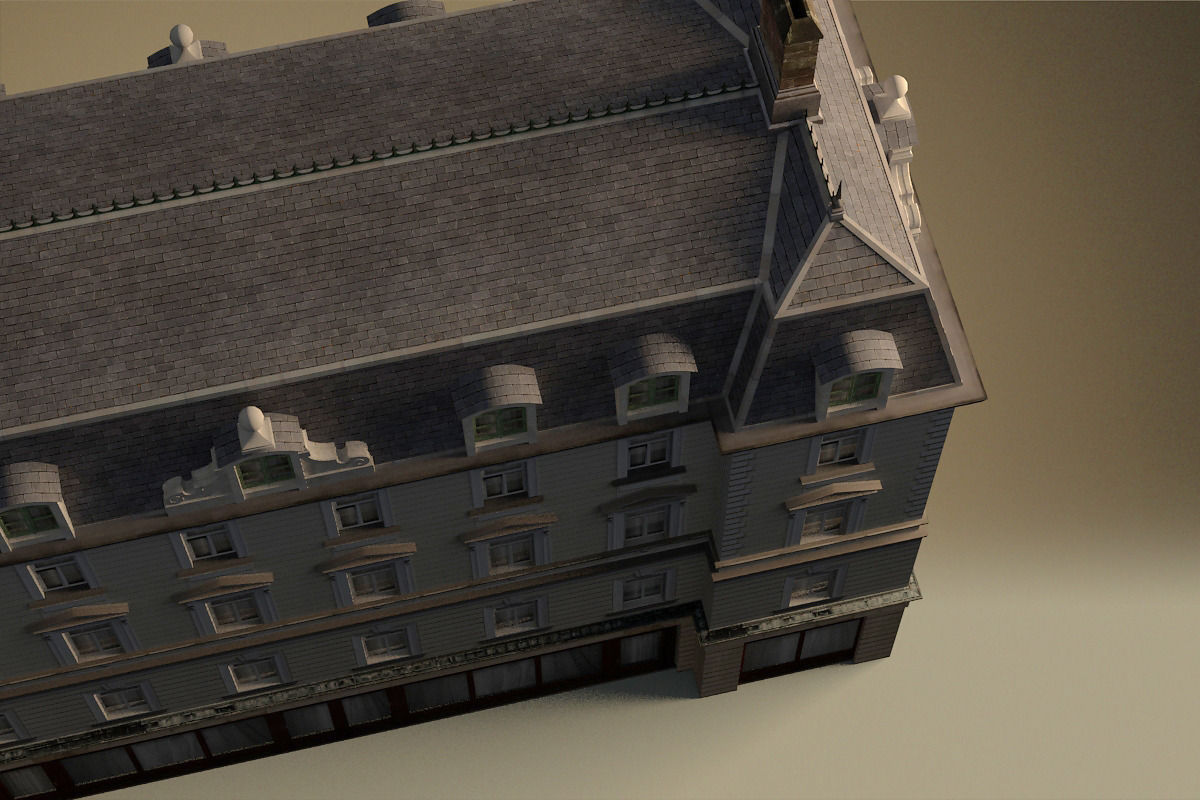 European building 03 Low-poly 3D model_13