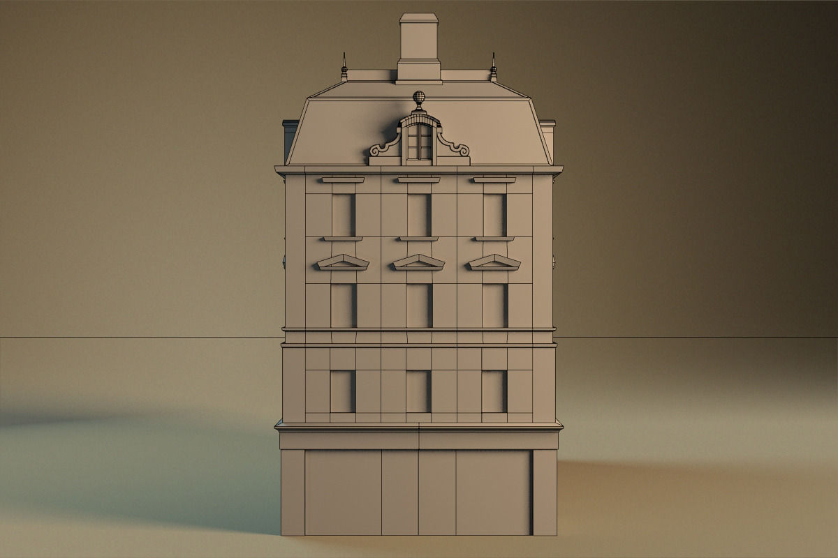 European building 03 Low-poly 3D model_31