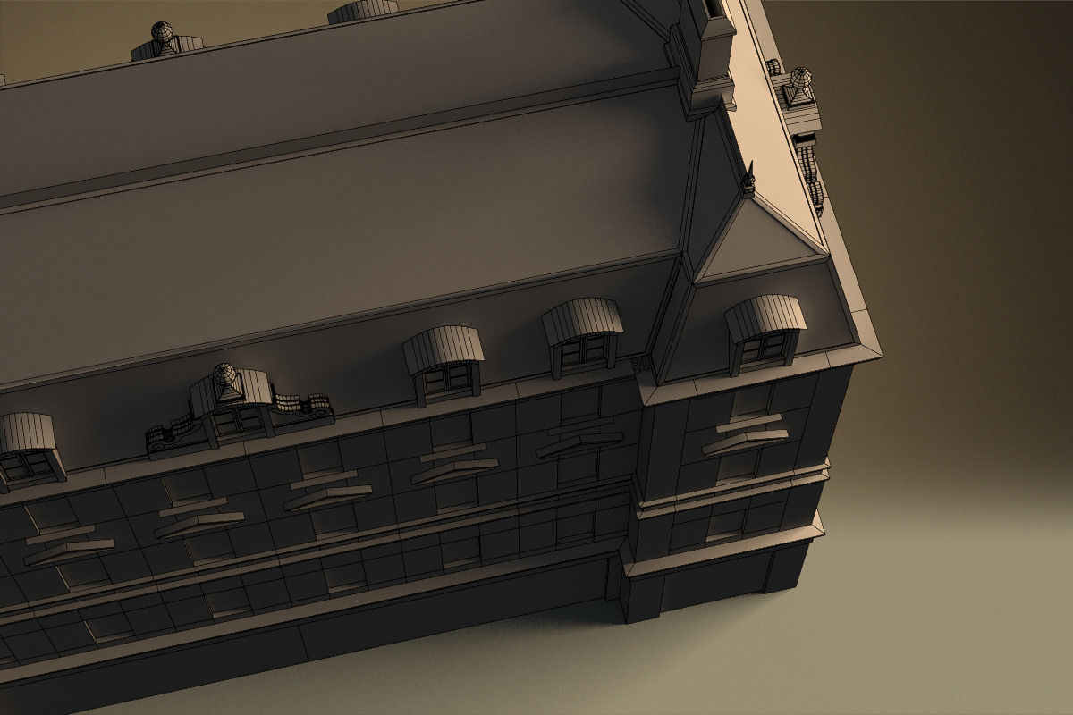 European building 03 Low-poly 3D model_33