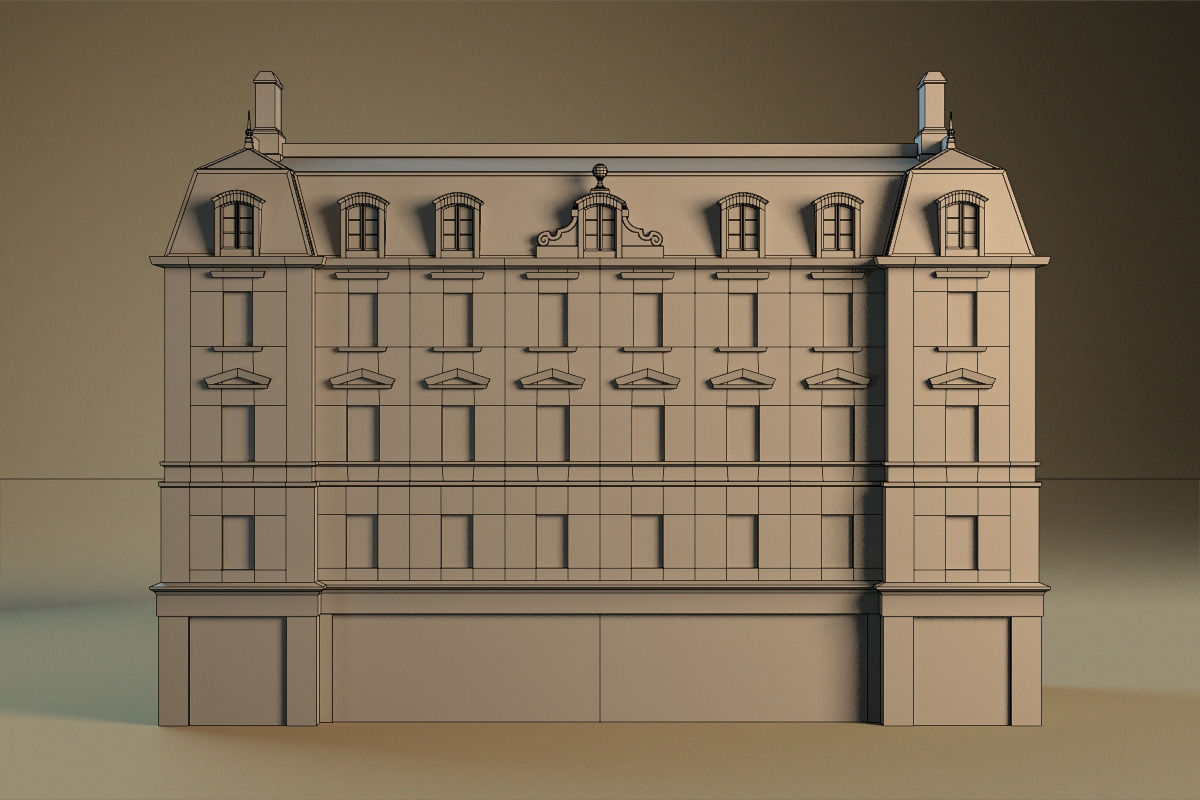 European building 03 Low-poly 3D model_27