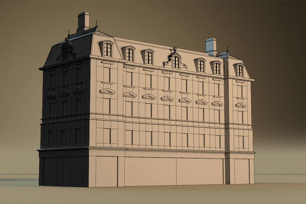 European building 03 Low-poly 3D model_24