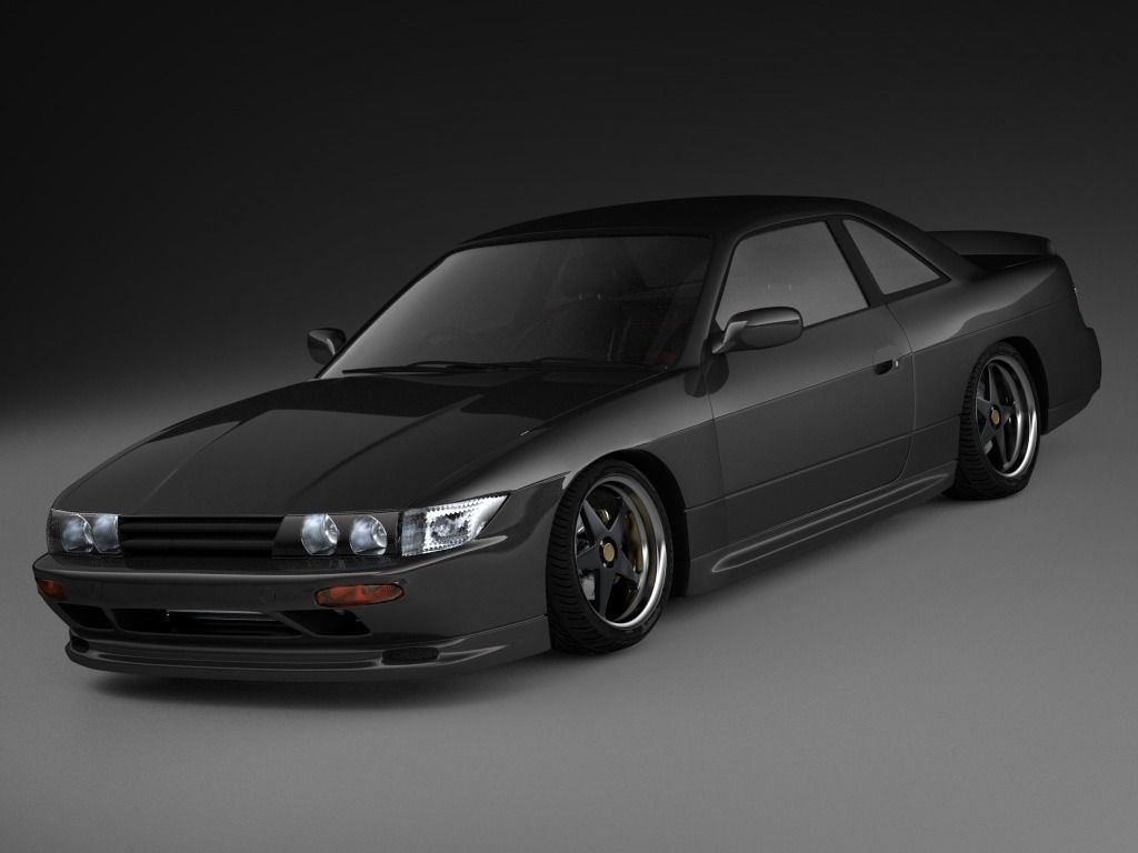 Nissan Silvia S13 1994 3D model_2