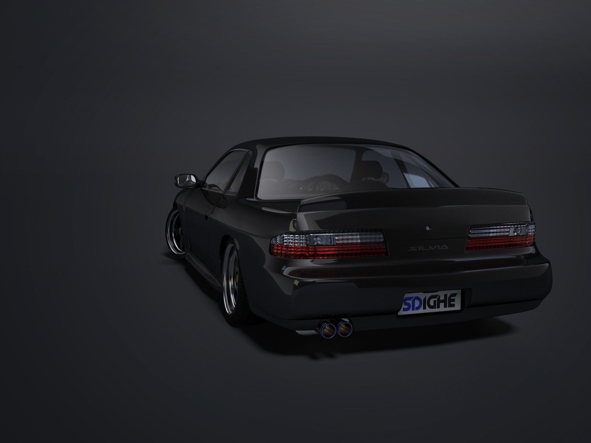 Nissan Silvia S13 1994 3D model_1