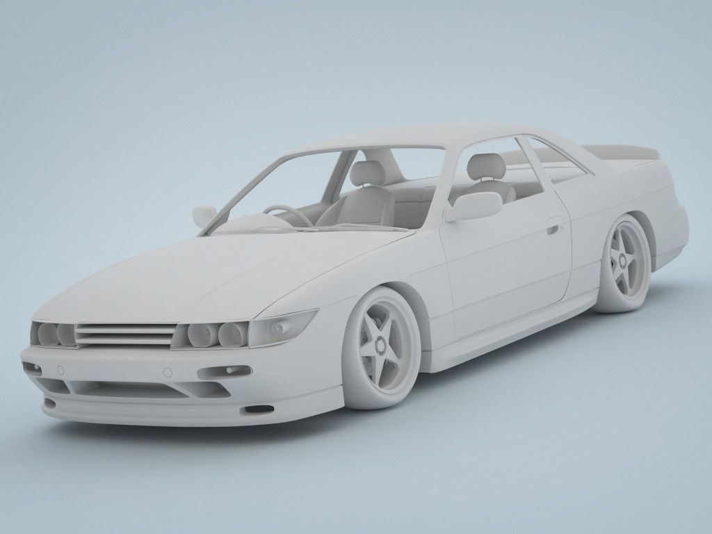 Nissan Silvia S13 1994 3D model_3