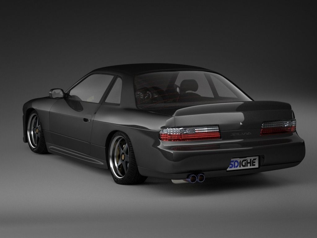Nissan Silvia S13 1994 3D model_4