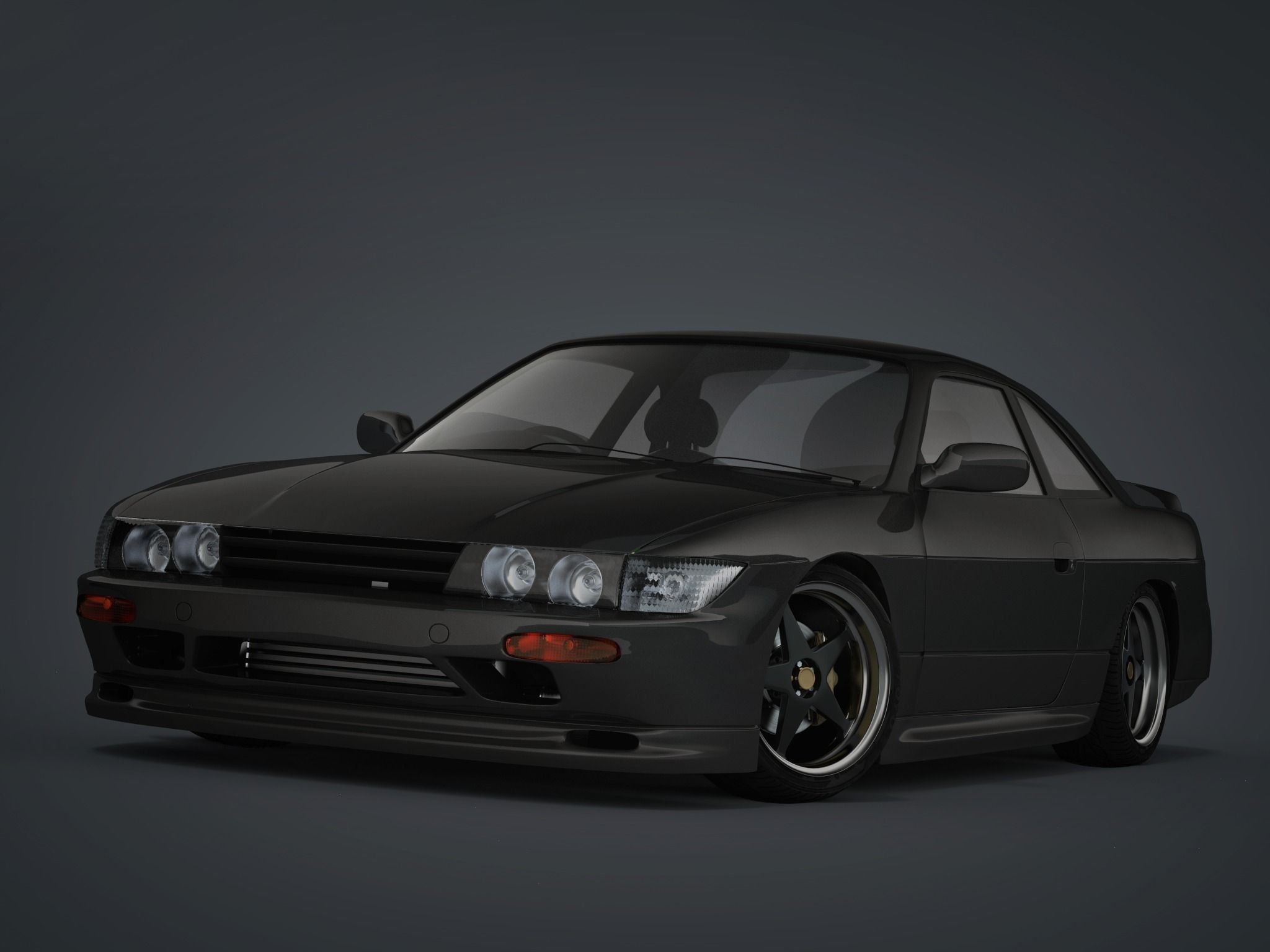 Nissan Silvia S13 1994 3D model_0