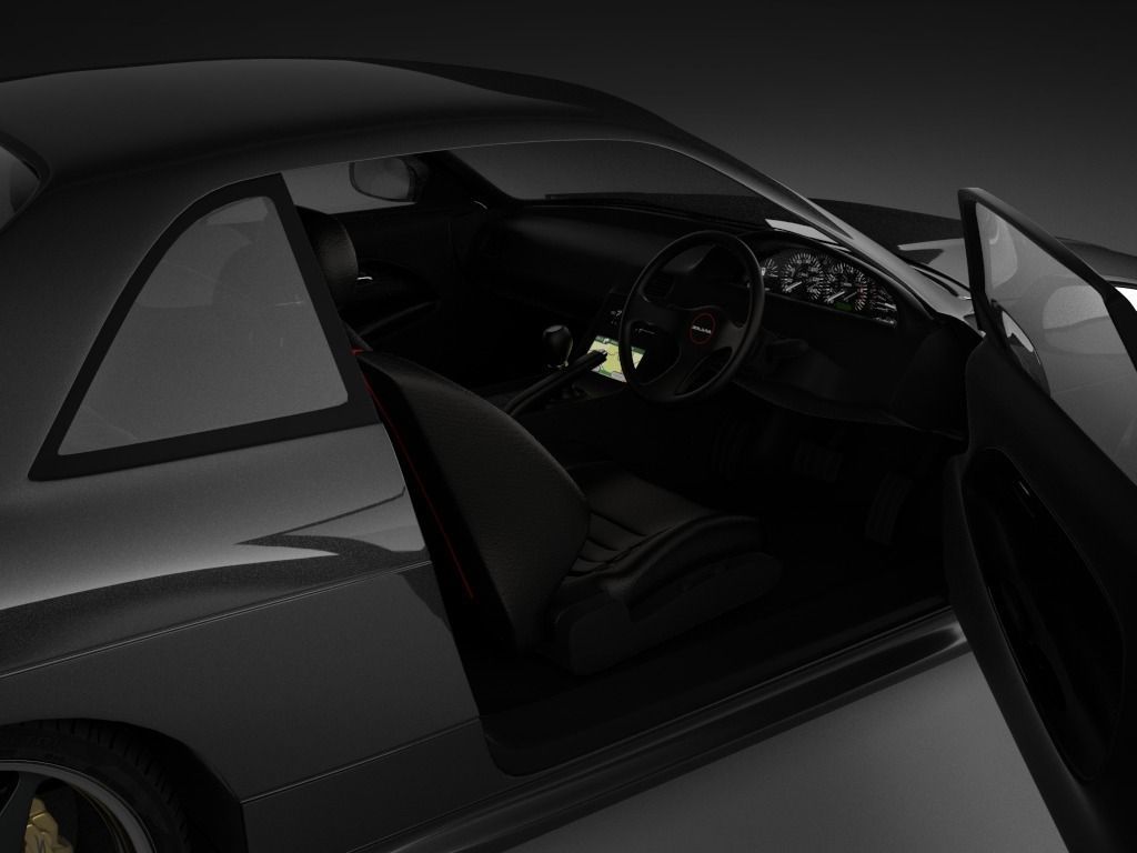 Nissan Silvia S13 1994 3D model_12