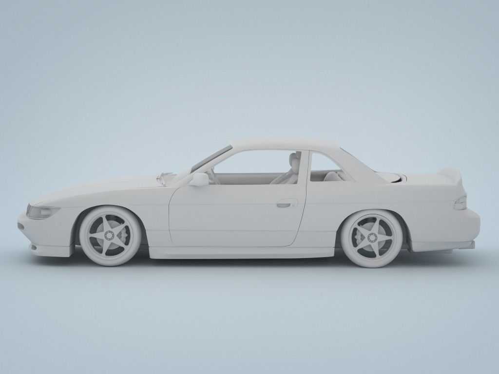 Nissan Silvia S13 1994 3D model_11
