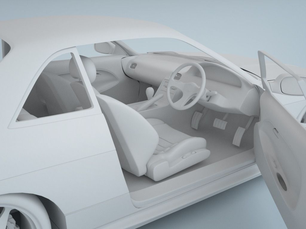 Nissan Silvia S13 1994 3D model_13