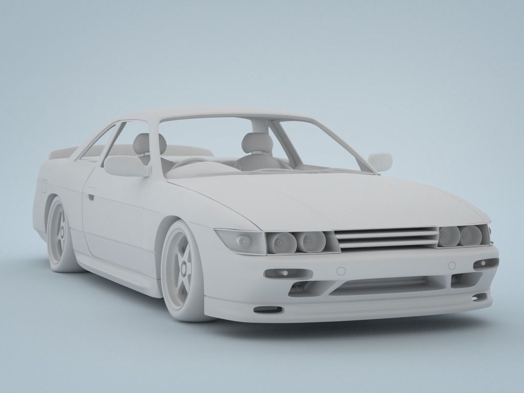 Nissan Silvia S13 1994 3D model_9