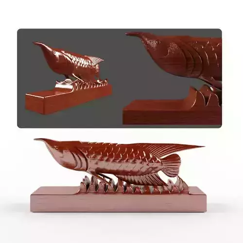 fish sculpture 3D model