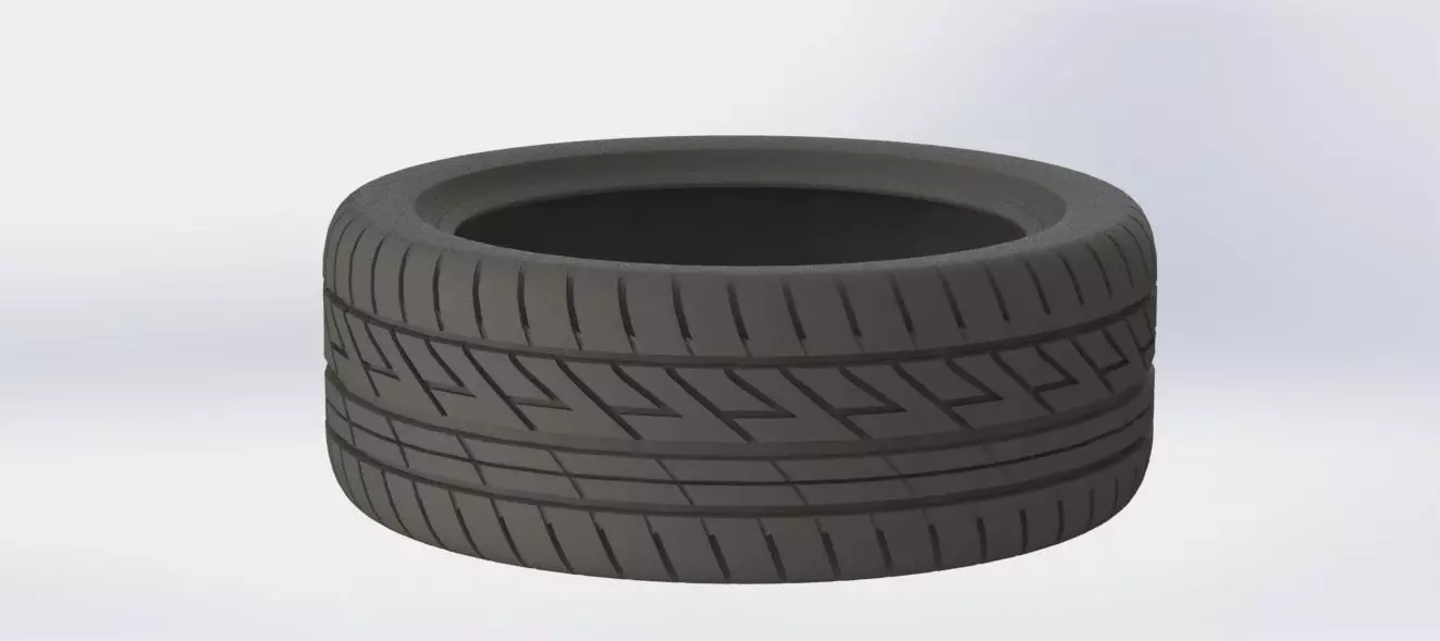 Real size tire 3D print model_0