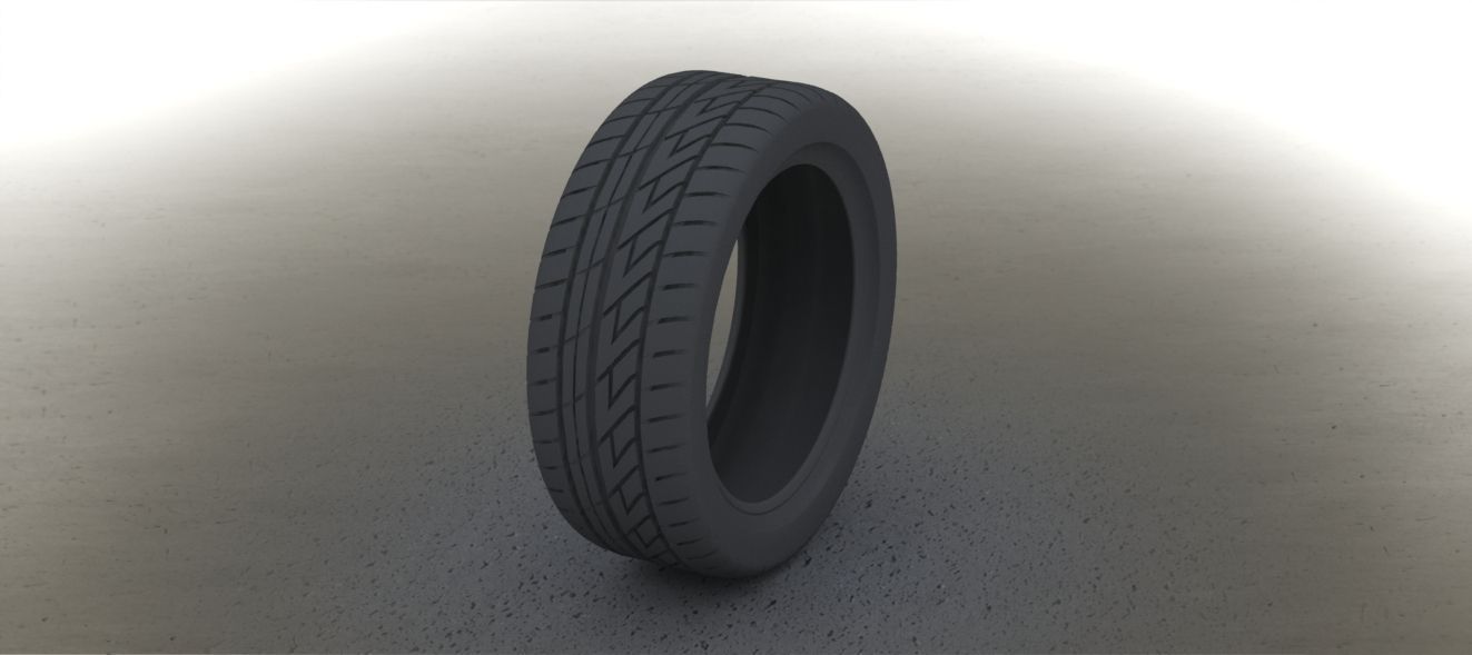 Real size tire 3D print model_1