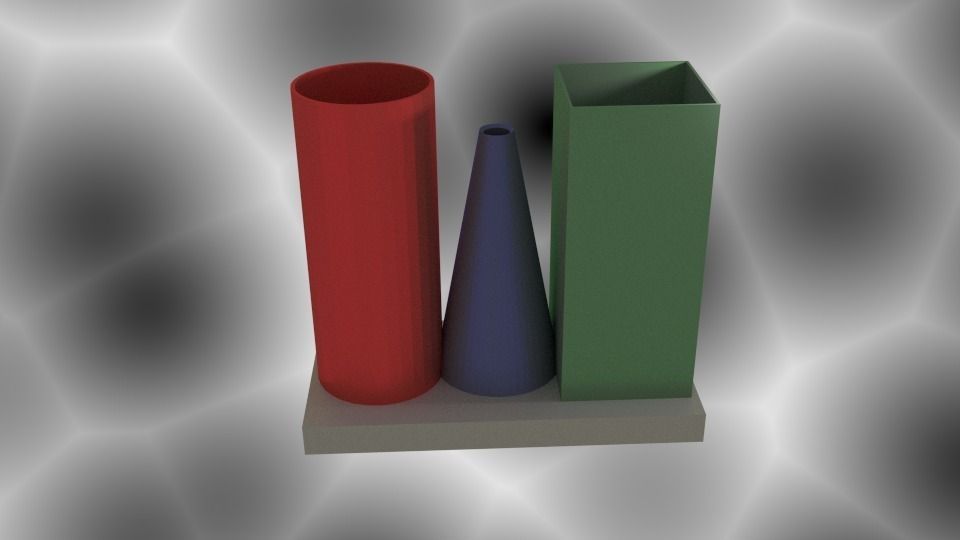 Vase s cup 3D print model_13